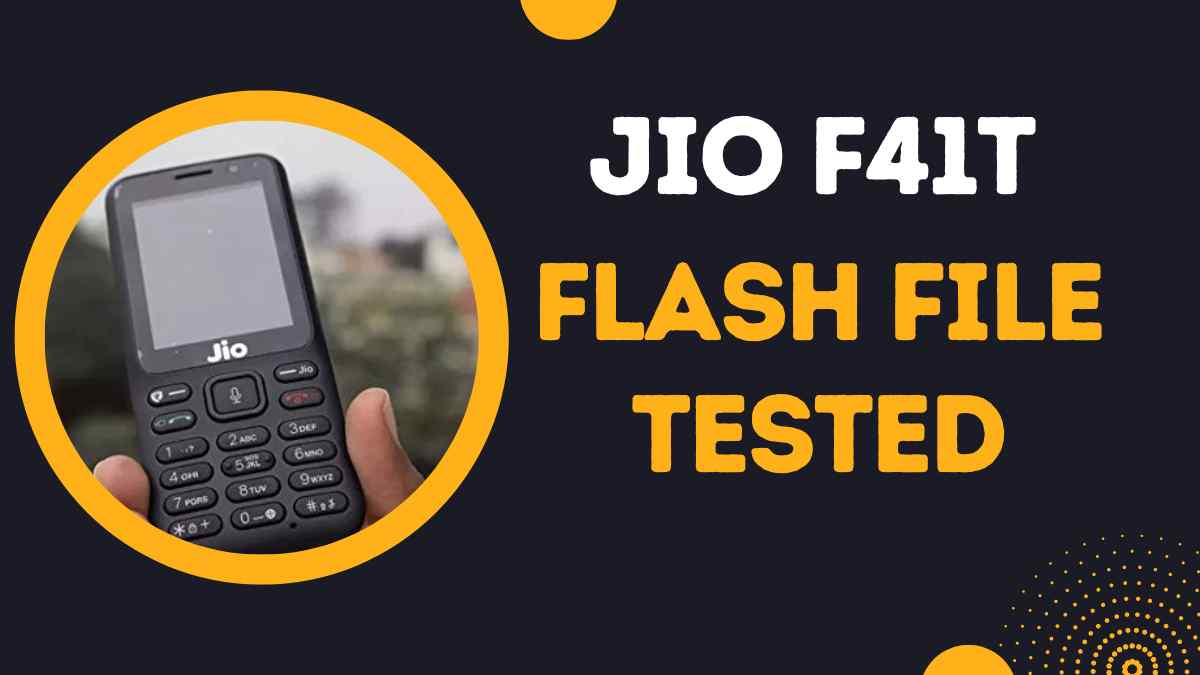Jio F41T Flash File
