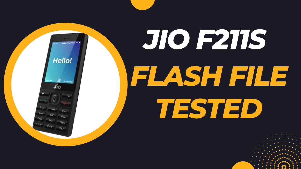 Jio F211s Flash File