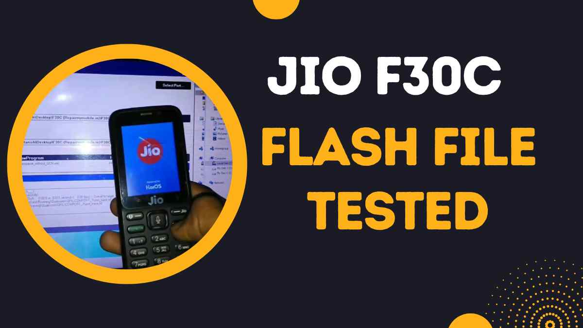 Jio F30C Flash File