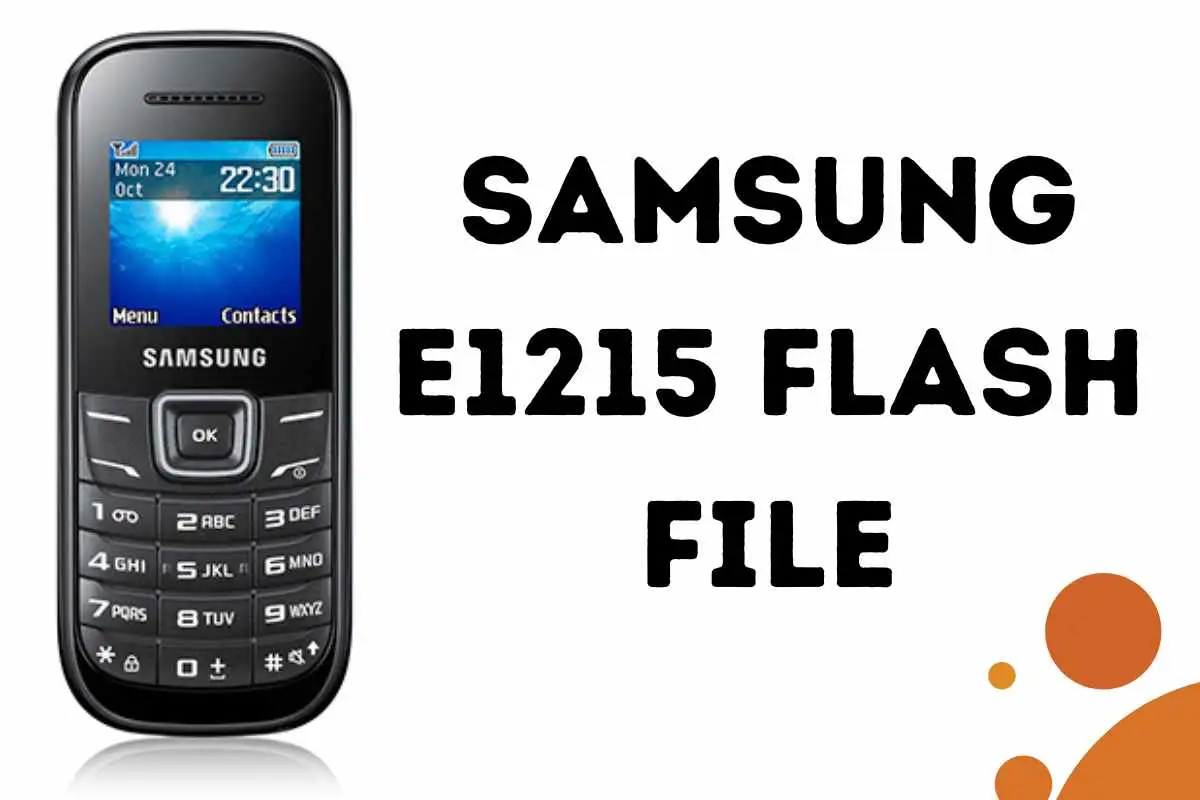 Samsung E1215 Flash File
